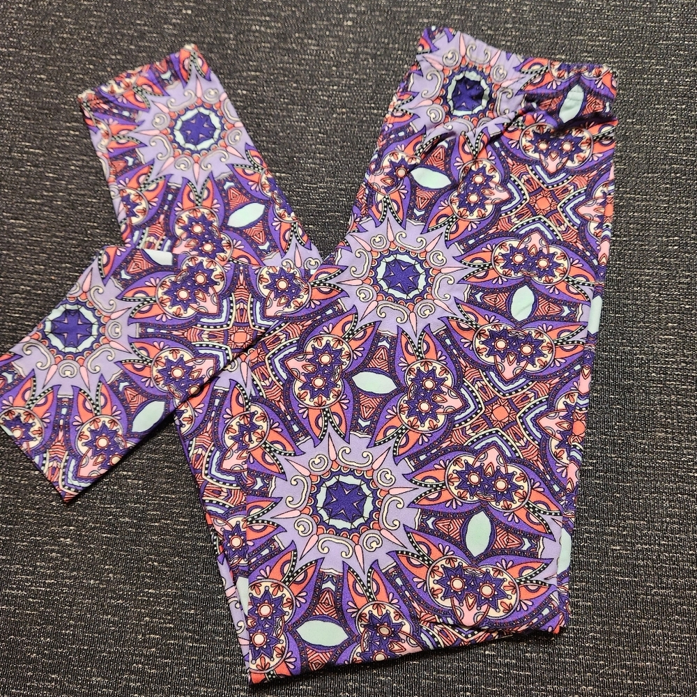 W Collection Purple and Pink OS One size Leggings Super Soft